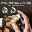 Right Angle Long-Lasting Nylon Braided USB C Charger Cable | https://www.bestnamebadges.com