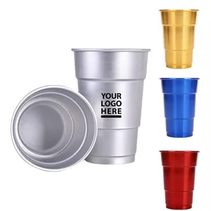 16 Oz Recyclable Aluminum Drinking Party Cups