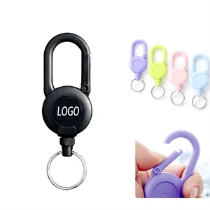 Plastic Retractable Keychain