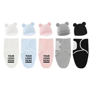 Baby Swaddles Sleep Sack with Hat 0-3 Months