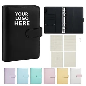 A6 PU Leather Notebook Binder with Refill Paper