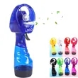 Plastic Spray Water Handheld Battery Powered Misting Fan | https://www.bestnamebadges.com