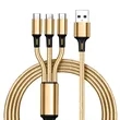 3in1 Nylon Braided Universal USB Cable | https://www.bestnamebadges.com