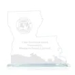 State Map Award -  Louisiana | https://www.bestnamebadges.com
