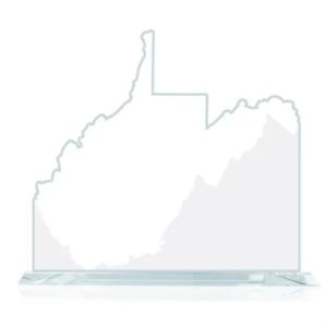 State Map Award -  West Virginia | https://www.bestnamebadges.com