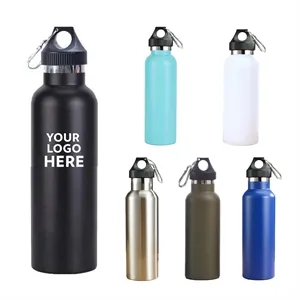 17oz Stainless Steel Insulated Water Bottle with Carabiner