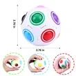 Decompression Rainbow Ball Puzzle Toy | https://www.bestnamebadges.com