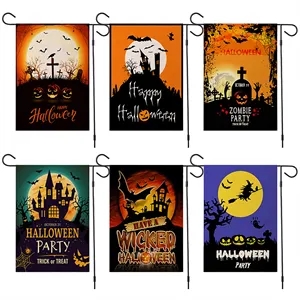Custom Halloween Garden Flag