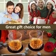 Whiskey Stone And Wine Glass Gift Set | https://www.bestnamebadges.com
