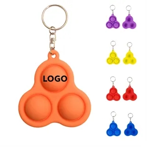 Pop-It Stress Relief Keychain