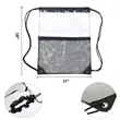 Mesh Clear Drawstring Backpack | https://www.bestnamebadges.com