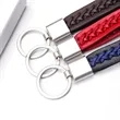 Hand Knit Leather String Keychain | https://www.bestnamebadges.com