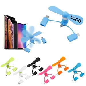 Portable Multifunctional Mini Phone Fan