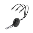 3 IN 2 100W Retractable Multi Charging Cable | https://www.bestnamebadges.com