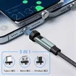 540 Degree Rotation 3 in 1 Magnetic Charging Cable Set | https://www.bestnamebadges.com