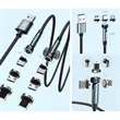 540 Degree Rotation 3 in 1 Magnetic Charging Cable Set | https://www.bestnamebadges.com