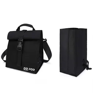 Foldable Freezable Lunch Bag Buckle Handle
