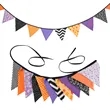 Halloween Party Triangle Banner | https://www.bestnamebadges.com