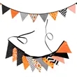 Halloween Party Triangle Banner | https://www.bestnamebadges.com