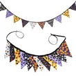Halloween Party Triangle Banner | https://www.bestnamebadges.com