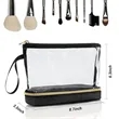 Clear Double-layer Travel Makeup Bag | https://www.bestnamebadges.com