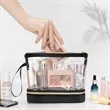 Clear Double-layer Travel Makeup Bag | https://www.bestnamebadges.com