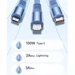 100W Retractable Multi Charger Cord Compact for Travel | https://www.bestnamebadges.com