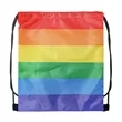 Pride Rainbow Drawstring Backpack | https://www.bestnamebadges.com