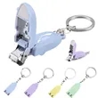 Mini Portable Folding Nail Clipper Carbon Steel W/Key Ring | https://www.bestnamebadges.com
