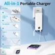 10000mAh Power Bank with Wall Plug | https://www.bestnamebadges.com