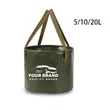 BBQ Accessory Outdoor Foldable Water Container Bucket Bags | https://www.bestnamebadges.com