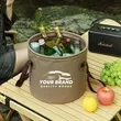 BBQ Accessory Outdoor Foldable Water Container Bucket Bags | https://www.bestnamebadges.com