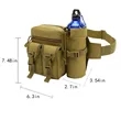 Tactical Waist Pouch Fanny Pack W/ Water Bottle Holder | https://www.bestnamebadges.com