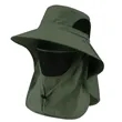 Fishing Sun Protection Hat with Face Cover & Neck Flap | https://www.bestnamebadges.com