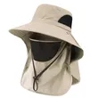 Fishing Sun Protection Hat with Face Cover & Neck Flap | https://www.bestnamebadges.com