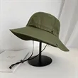 Summer Fishing Sun Hat with Chin Cord | https://www.bestnamebadges.com