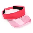 Clear Colored Plastic Sun Visors Hat | https://www.bestnamebadges.com