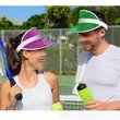 PVC Clear Colored Plastic Sun Visors Hat | https://www.bestnamebadges.com