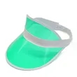 PVC Clear Colored Plastic Sun Visors Hat | https://www.bestnamebadges.com