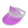PVC Clear Colored Plastic Sun Visors Hat | https://www.bestnamebadges.com