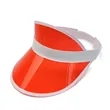 PVC Clear Colored Plastic Sun Visors Hat | https://www.bestnamebadges.com