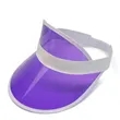 PVC Clear Colored Plastic Sun Visors Hat | https://www.bestnamebadges.com