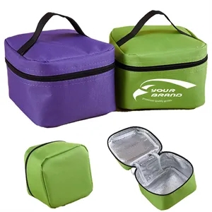 Lunch Tote Bag Portable Flat Small Insulated Coolers | https://www.bestnamebadges.com
