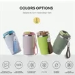 16oz Stainless Steel Tumbler Vacuum Insulated Travel Mug Cup | https://www.bestnamebadges.com