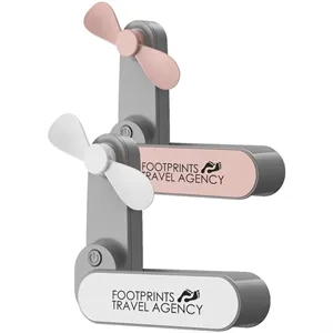 Rechargable Folding Mini Fan | https://www.bestnamebadges.com