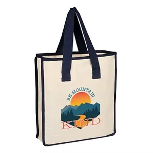 Accent Color Canvas Shopping Bag 12 OZ