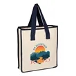 Accent Color Canvas Shopping Bag 12 OZ | https://www.bestnamebadges.com