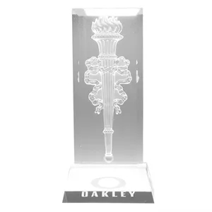 Victory Flame Crystal Award | https://www.bestnamebadges.com