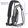 PVC Crossbody Clear Sling Bag | https://www.bestnamebadges.com