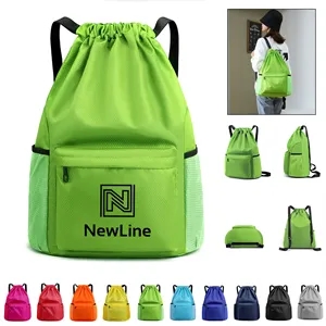 Waterproof Sports Drawstring Backpack, Dry Wet Separation